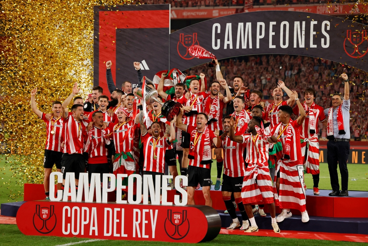 Đội bóng Athletic Bilbao xứng đáng đứng trong danh sách này với 8 lần vô địch